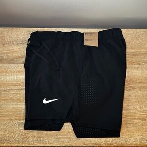 SOLD Nike Fast Dri-FIT 3" Brief-Lined Black Running Shorts Men's Small